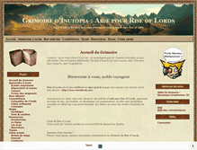 Tablet Screenshot of grimoire-inutopia.mondes-multijoueurs.com
